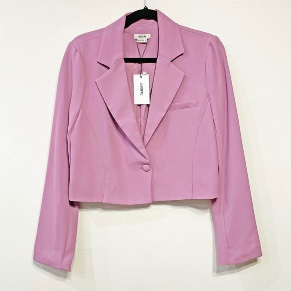 New Jason Wu Cropped Lilac Blazer Medium $320